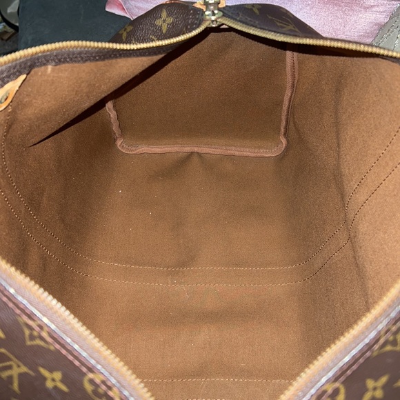 Authentic Louis Vuitton Keepall 45 Bag Duffel Carryon repair leather damaged - Picture 4 of 17